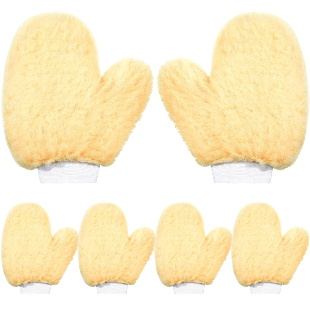 Yungyan paint mitt gloves packaging displays six pieces for easy stocking.
