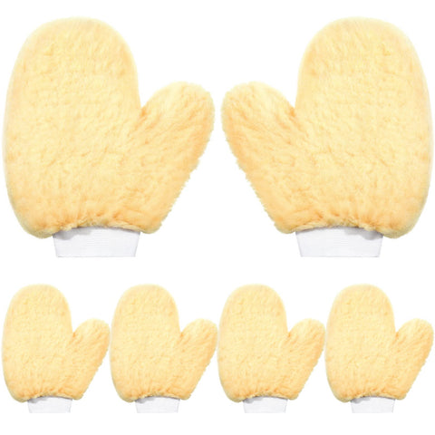 Yungyan paint mitt gloves packaging displays six pieces for easy stocking.