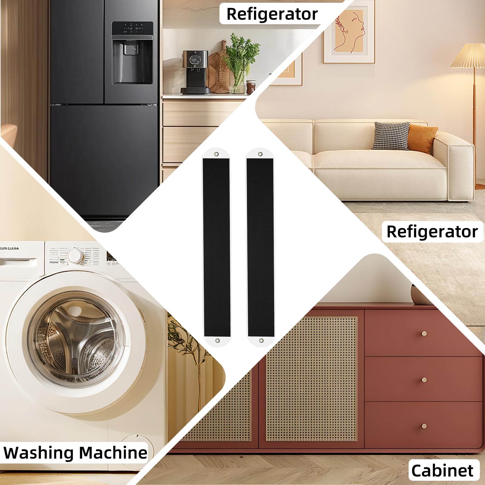 Yunihome multi-surface sliders perform on carpet, tile, laminate, vinyl
