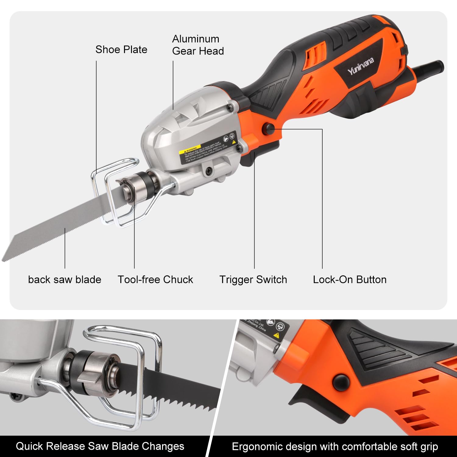 Yunirvana blade-change lever enables tool-free blade swap for faster setups