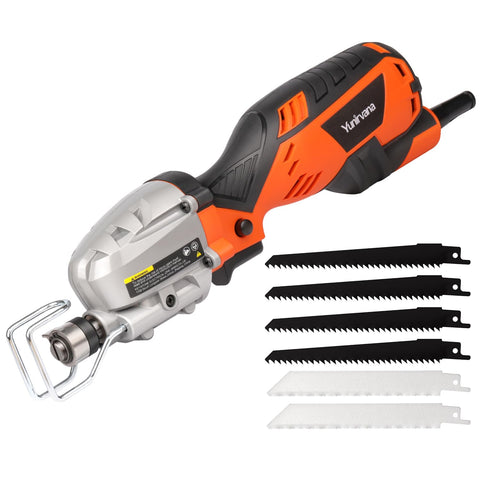 Yunirvana 5.0 Amp reciprocating saw front view for precise material cutting