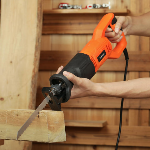 Yunirvana reciprocating saw 4-5 inch stroke supports deeper cuts.