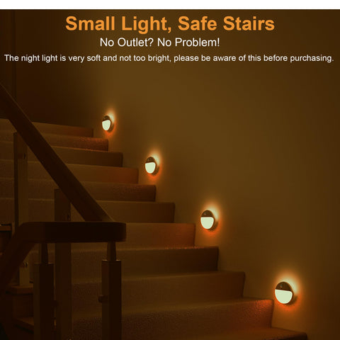 YUNLEX amber night light dimmed glow ideal for late-night navigation.