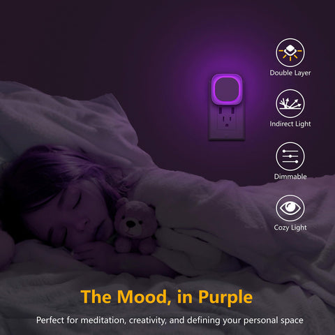 YUNLEX bedroom night light providing gentle late-night illumination