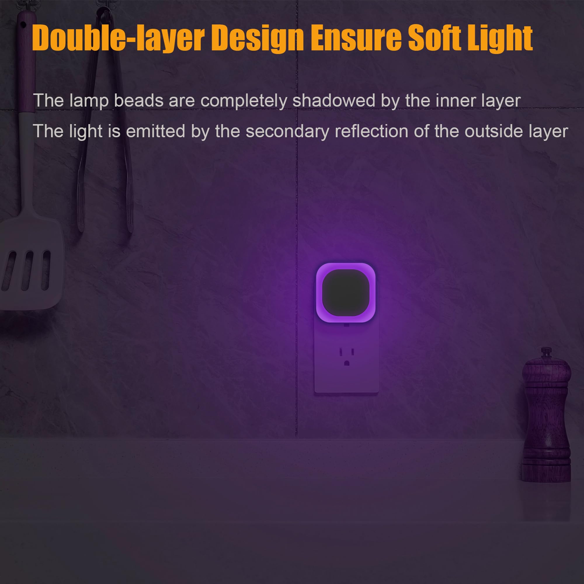 YUNLEX dusk-to-dawn sensor night light turns on at dusk
