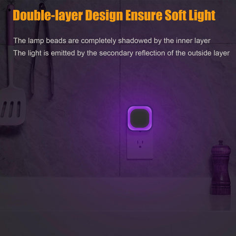 YUNLEX dusk-to-dawn sensor night light turns on at dusk