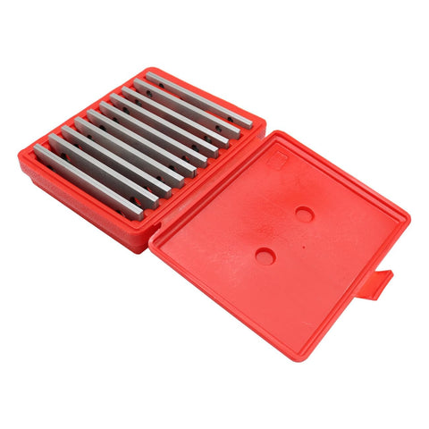 Yunnergo precision parallel thin steel stored securely in a plastic suitcase for organized tools.