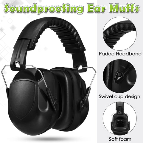 Yunsailing ear muffs adjustable headband for a secure fit