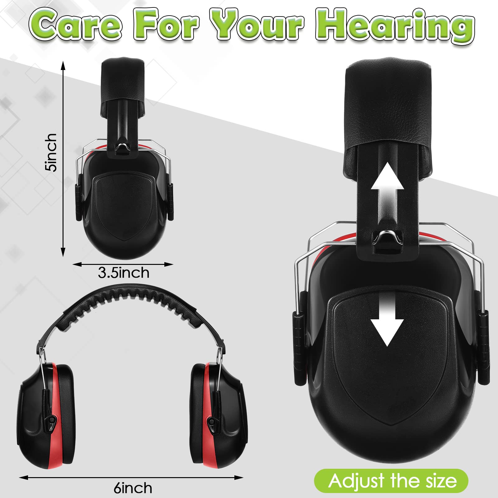 Yunsailing ear muffs soft cushions for comfort during use