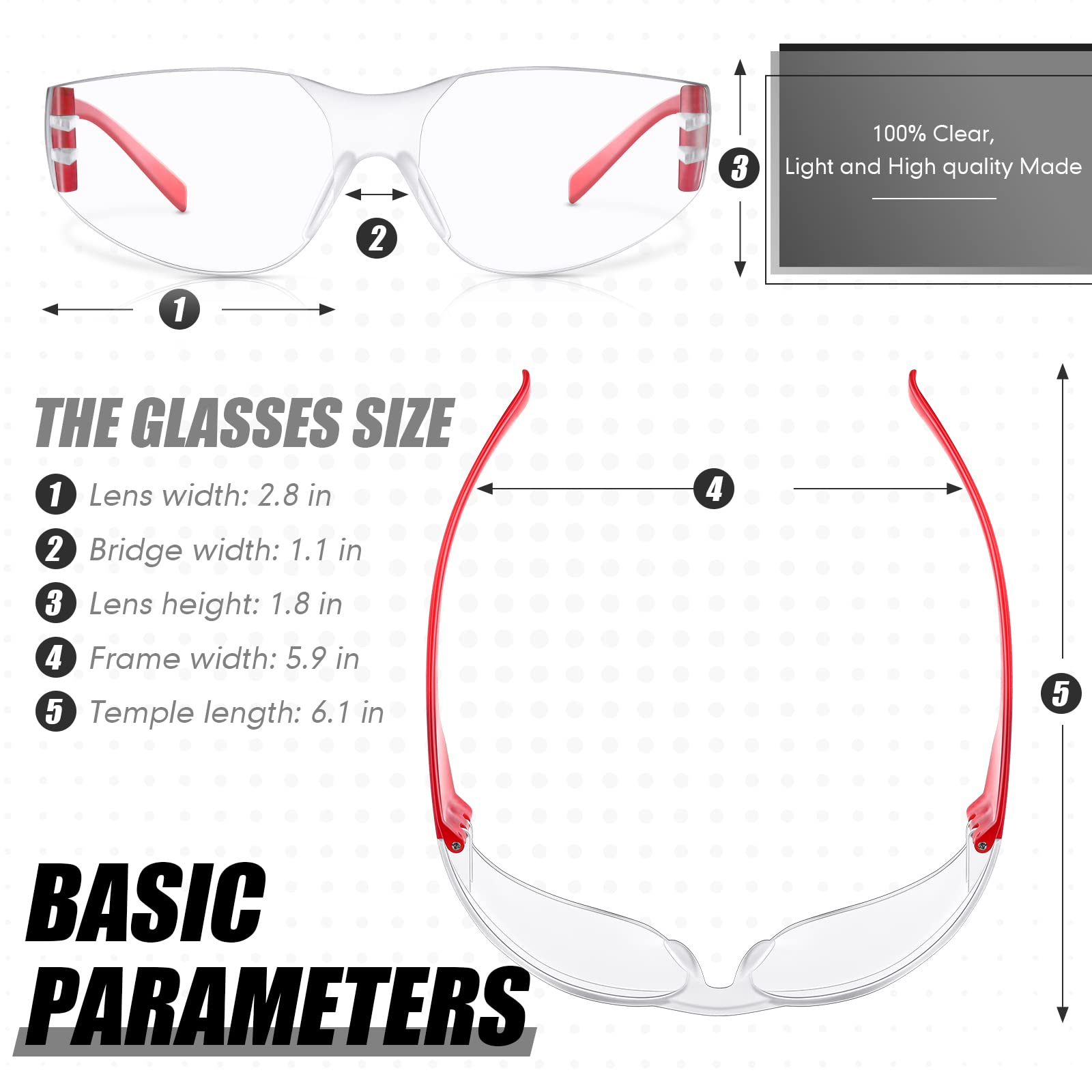 Yunsailing wrap design safety glasses offering full eye coverage