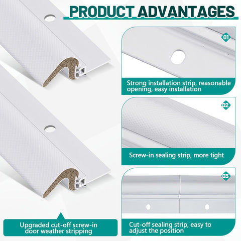 Yuntau weather strip package contents with the 5-piece set