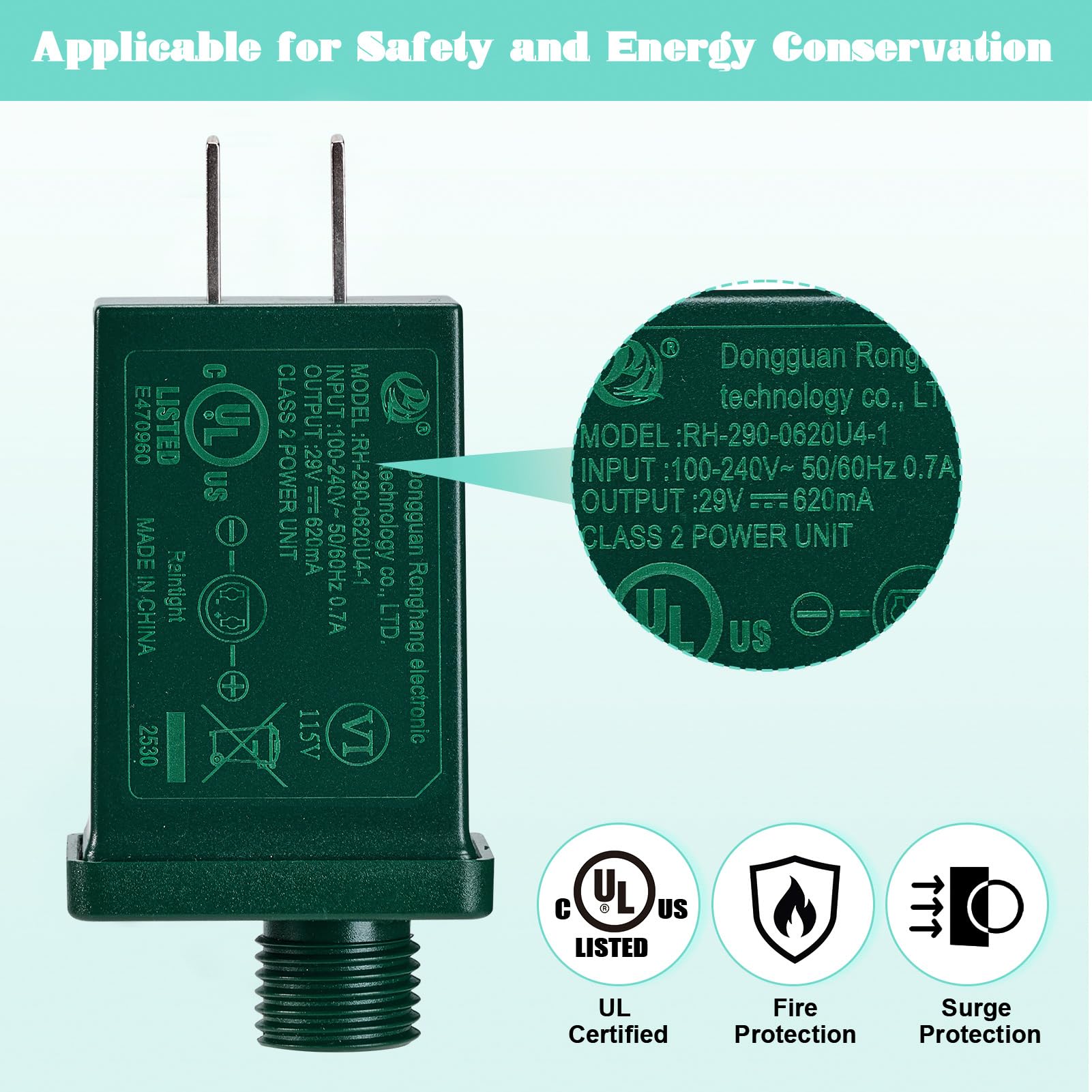 YUNVI IP44 weatherproof case for outdoor use
