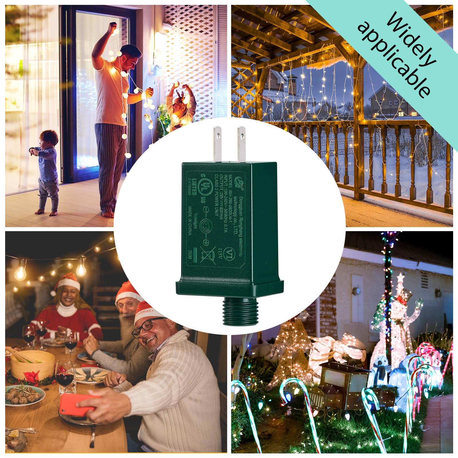 YUNVI outdoor-indoor use for holiday lights