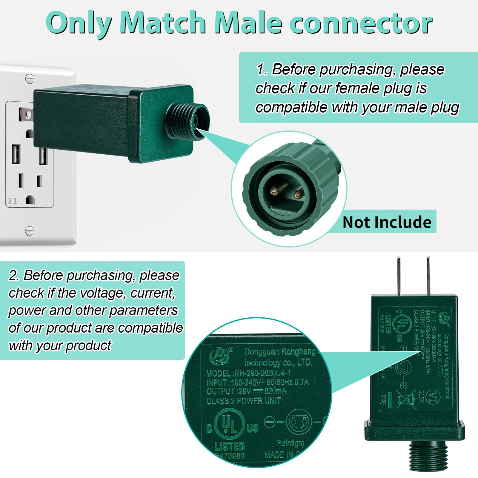 YUNVI 29V 18W output for LED lights