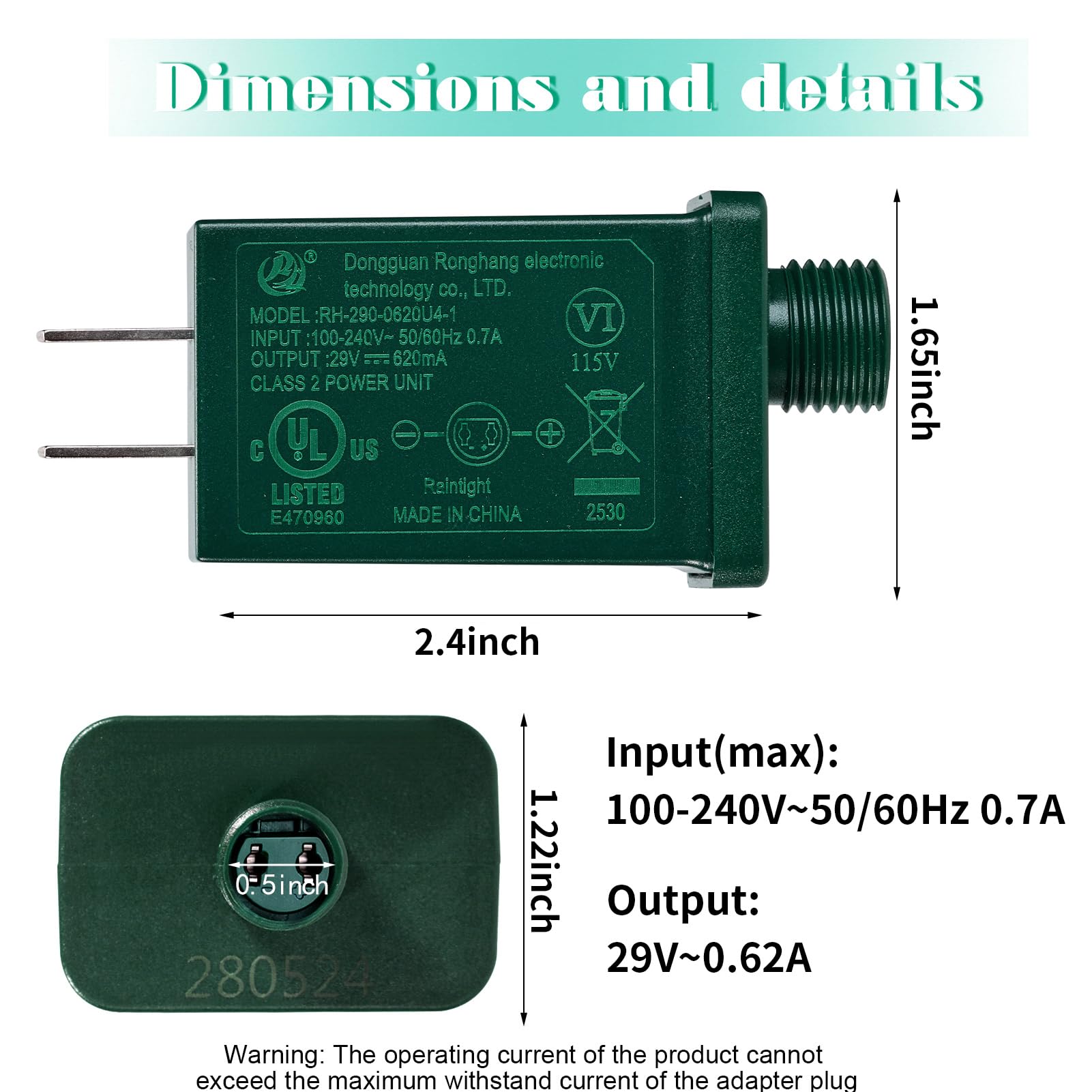 YUNVI 18WL29V side ports for quick connection