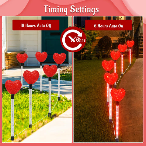 YUNVI 8 modes offer varied effects for festive pathway lighting