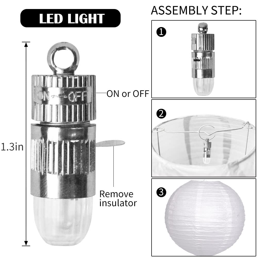 YUNXUAN LED lights for lanterns provide battery-powered brightness for night events.