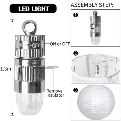 YUNXUAN LED lights for lanterns provide battery-powered brightness for night events.