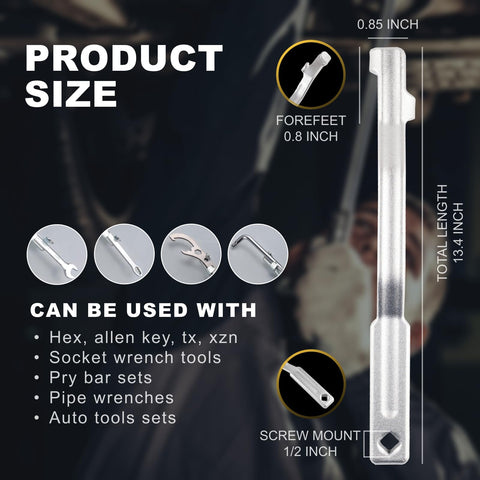 Yunziling extender jaws locking onto a wrench for added leverage
