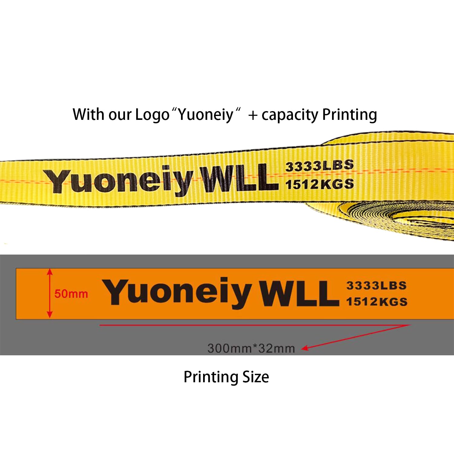 Yuoneiy color-fast yellow dye ensures lasting visibility.
