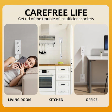 YupURStyle kitchen setup powers coffee maker and phone charger together
