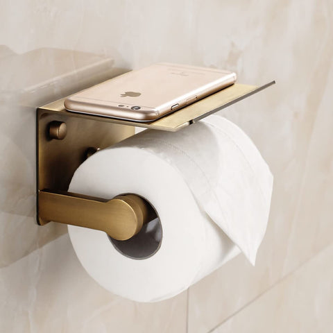 YURINJEE built-in shelf keeps phone, wipes, soap within reach after use