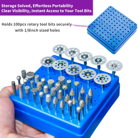 YURINWOO blue precision organizer keeps bits organized and accessible