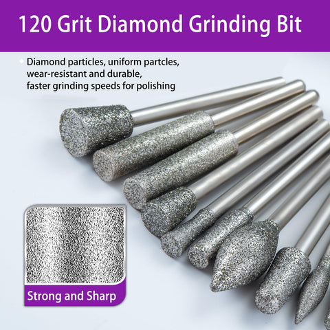 YURINWOO cone grinders for versatile shaping on ceramic or stone materials