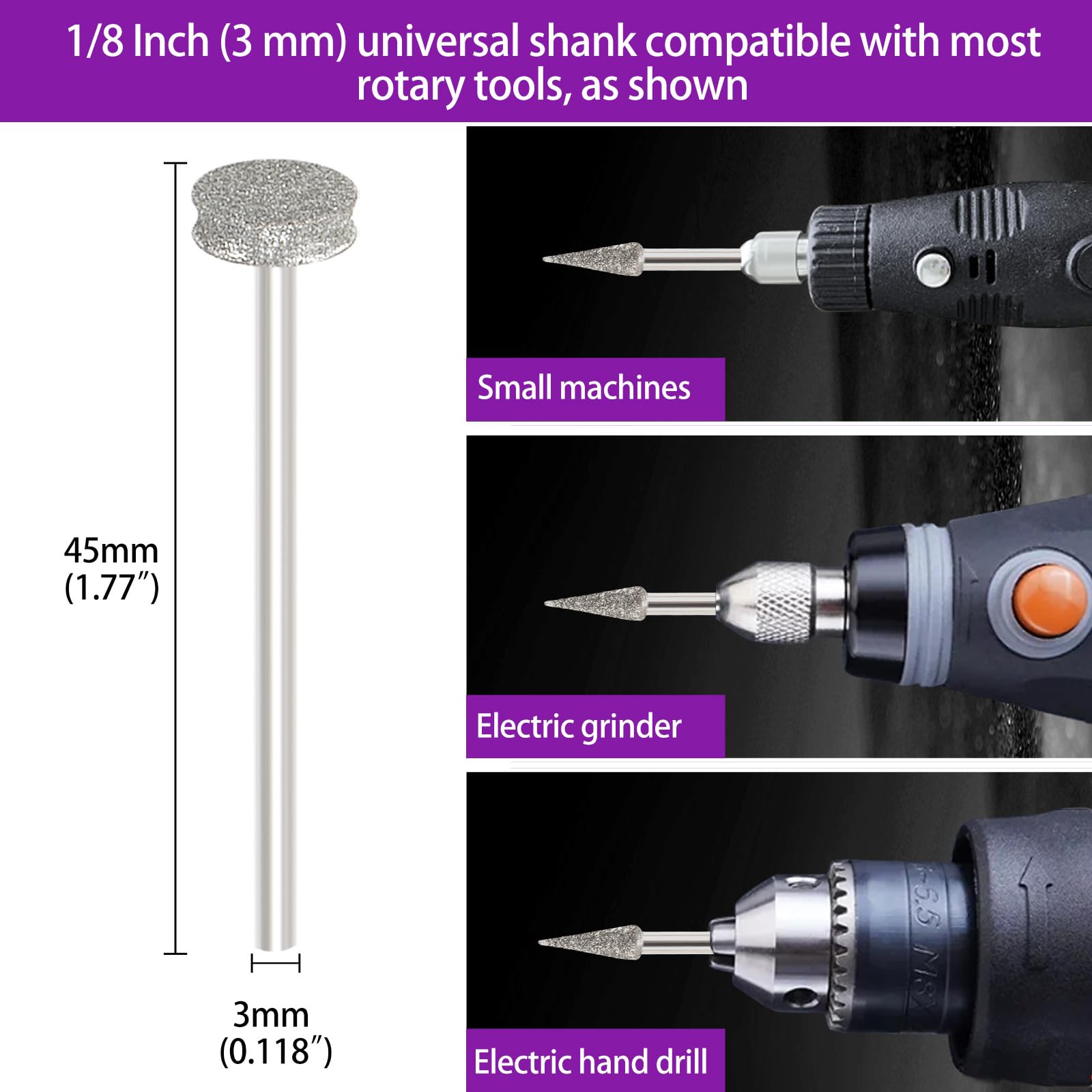 YURINWOO durable diamond particles ensure long-lasting performance.