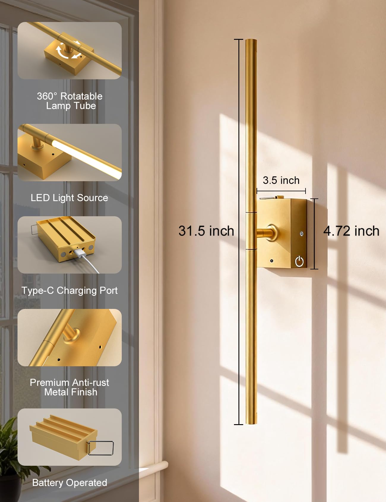 Yurnero color temperature range 3000K to 6000K