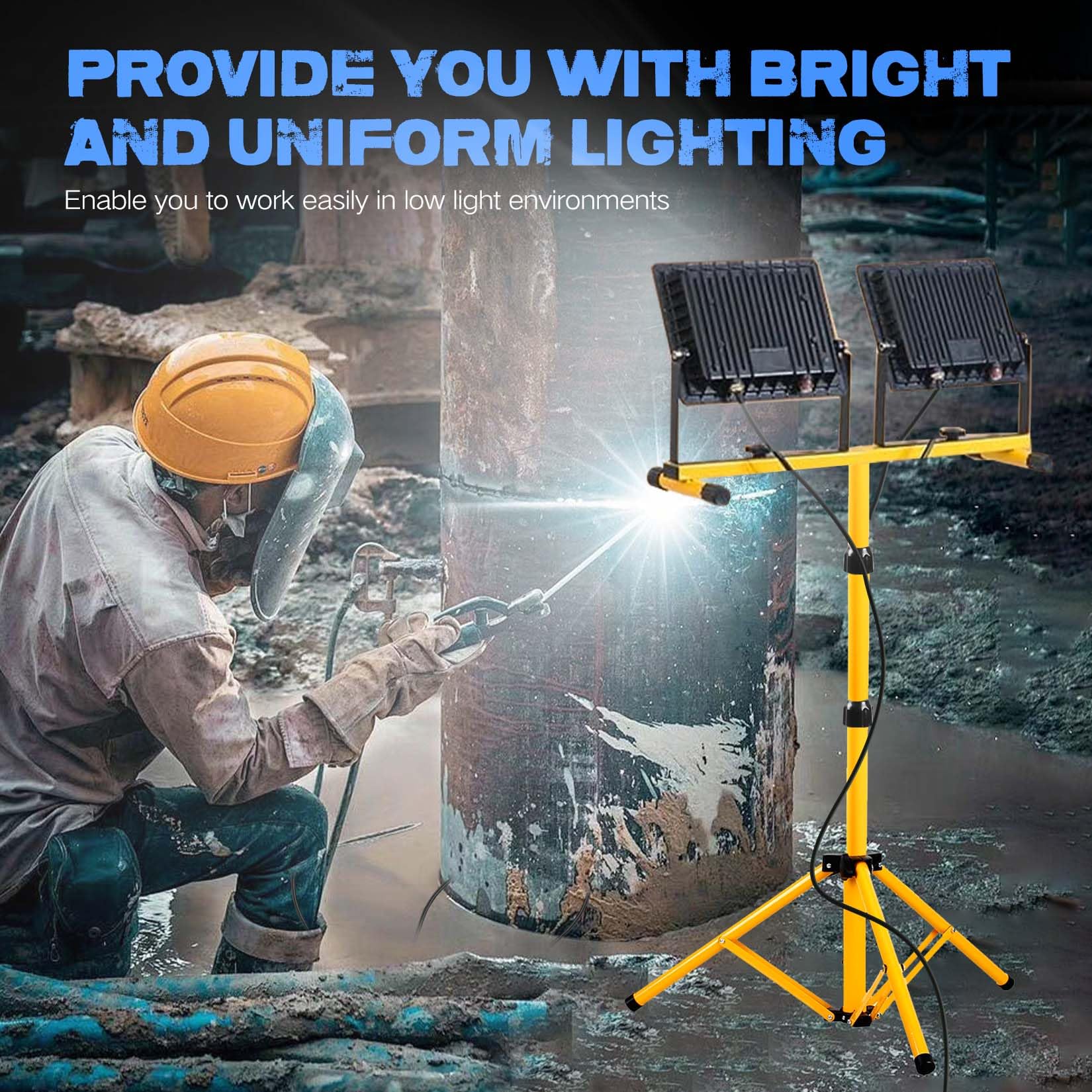 Yurnomy 6500K color temperature ensures bright white light suited for precision work.