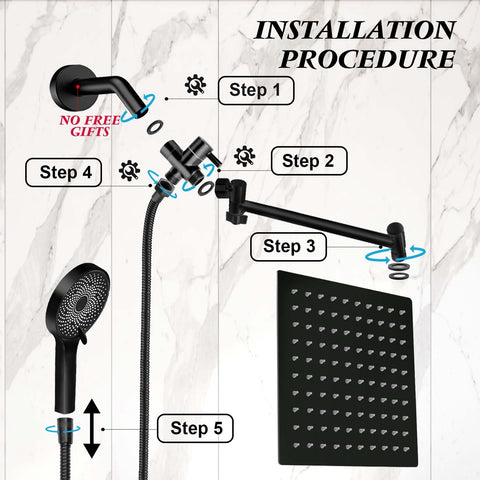 Yurnomy waterproof hose features built-in gaskets to prevent leaks.