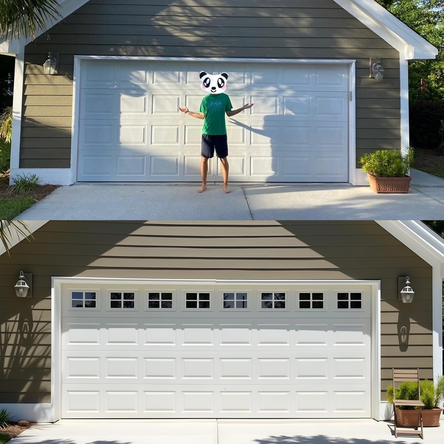 YURROAD removable and reusable panels easily repositioned on a door