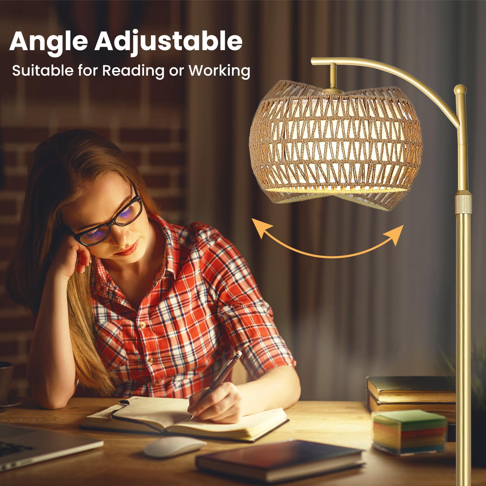Yusist Arc lamp offers adjustable warm to cool color temperatures