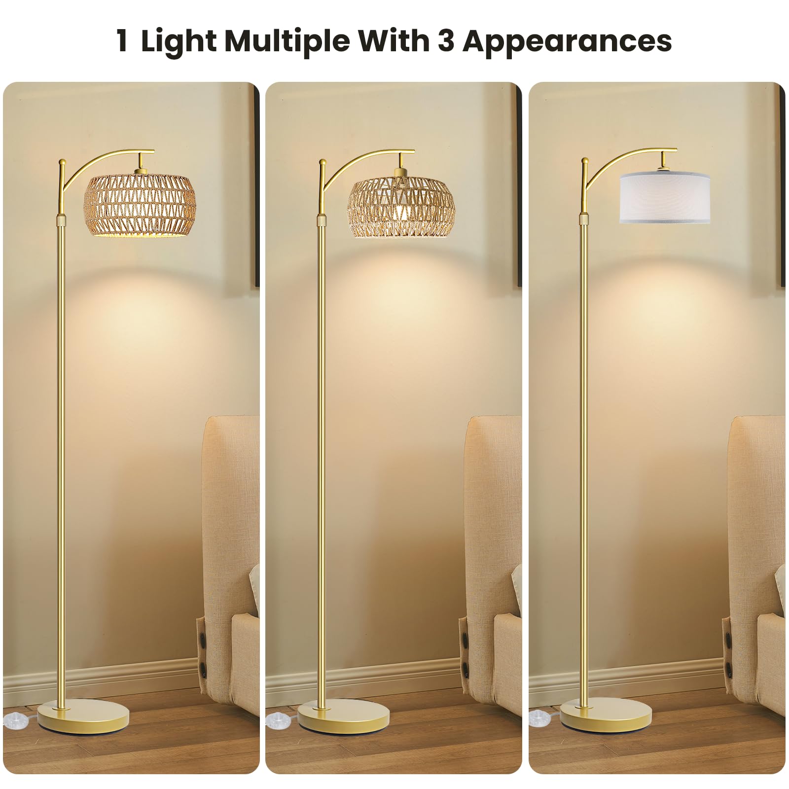 Yusist Arc lamp features stepless dimming for mood lighting