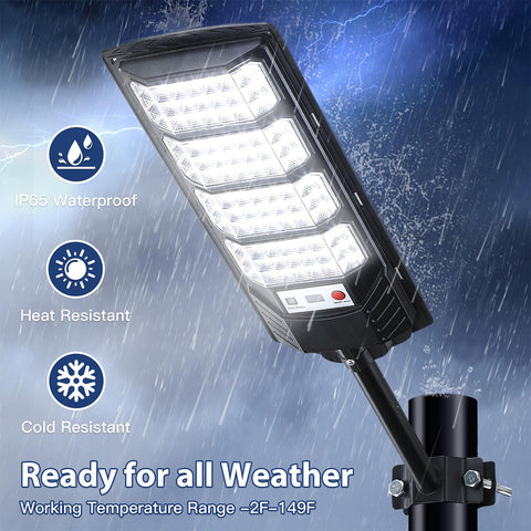 Yusist 6500K daylight white light enhances visibility in parking and walkways.