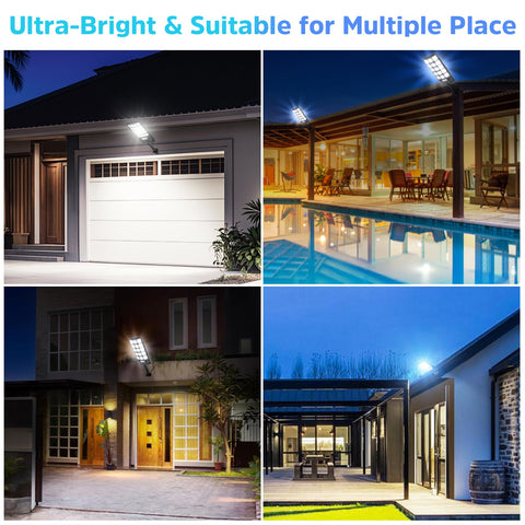 Yusist solar street light weatherproof design endures rain and wind.
