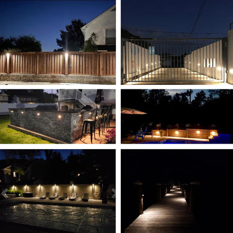 YUTCY 6-pack beside a patio area; adds welcoming glow