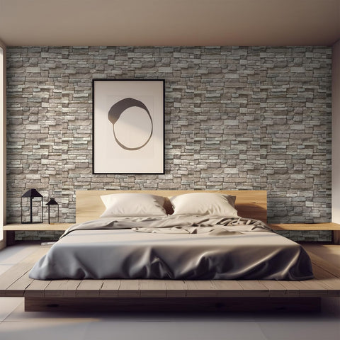 Yutianli 3D brick decor enhances TV wall backdrop