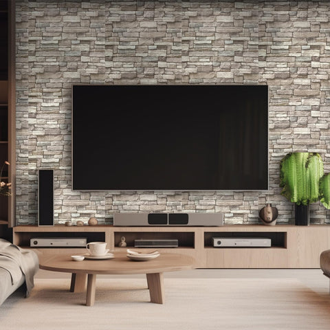Yutianli faux brick wall 20pcs adds texture and warmth