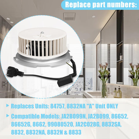 YUUCOO blower wheel 6 1/4 x 2 inches supports efficient airflow