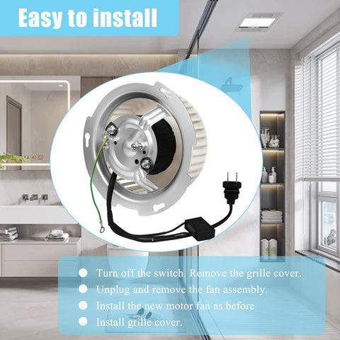 YUUCOO installation guide image showing simple replacement steps
