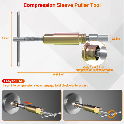 YUWEIC Teflon tape shown for proper thread sealing on fittings.