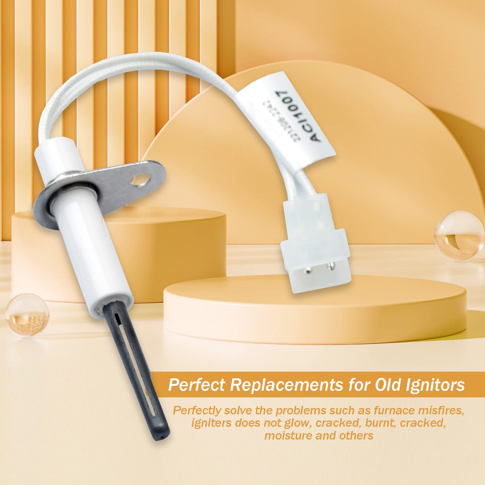 YUXIVCNE ceramic insulator and lead wires ensuring stable electrical connection.
