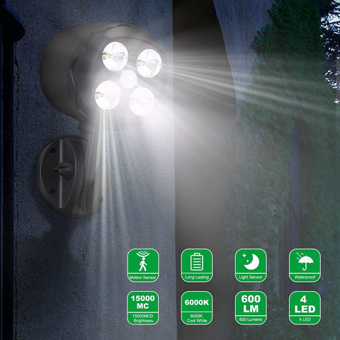 Yuyotrre flood light head rotated 360° for flexible outdoor illumination