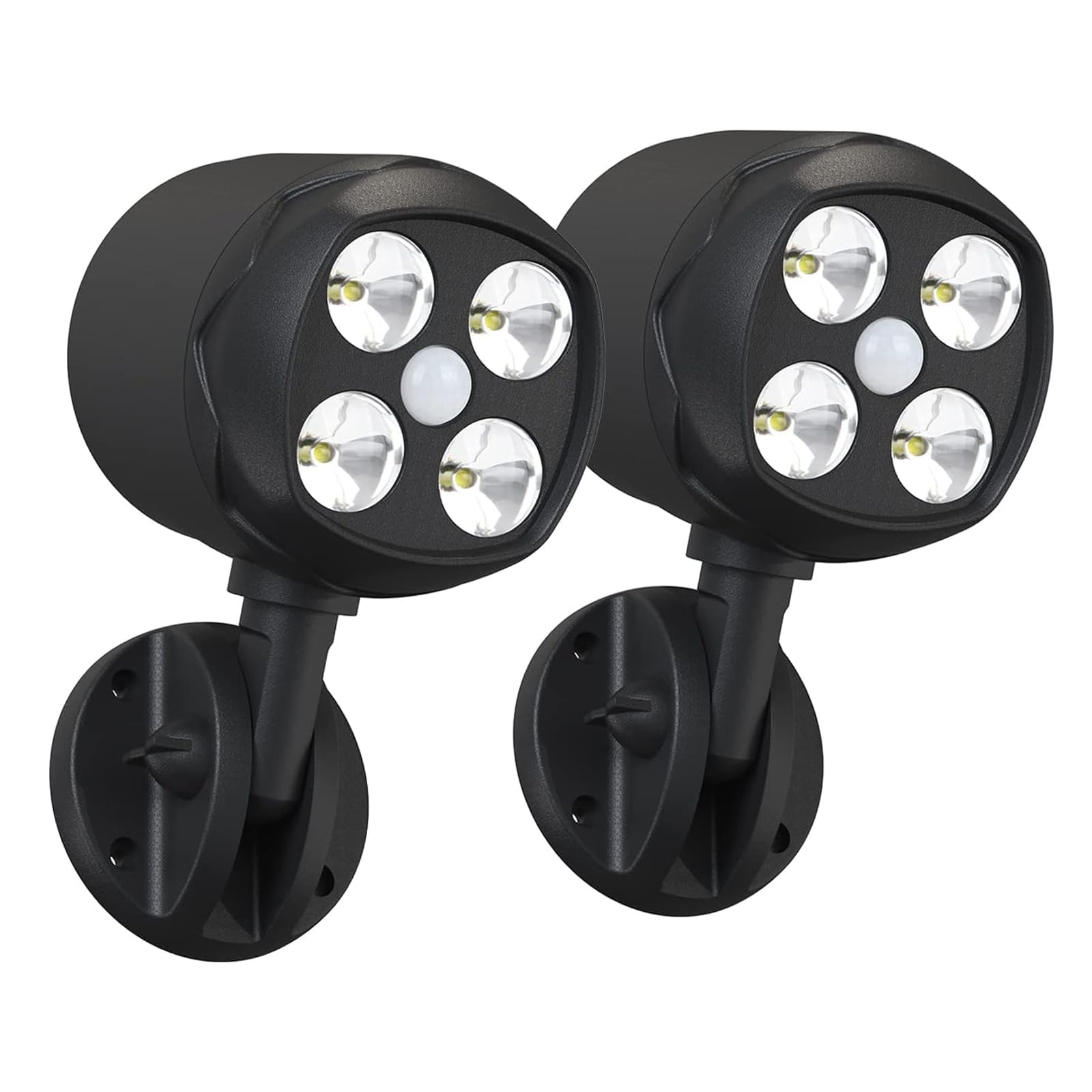Yuyotrre motion sensor outdoor light front view with bright 600lm output for security