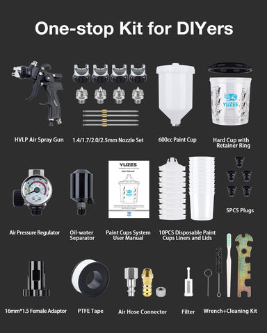 YUZES tip 1.7mm ideal for primers and enamels