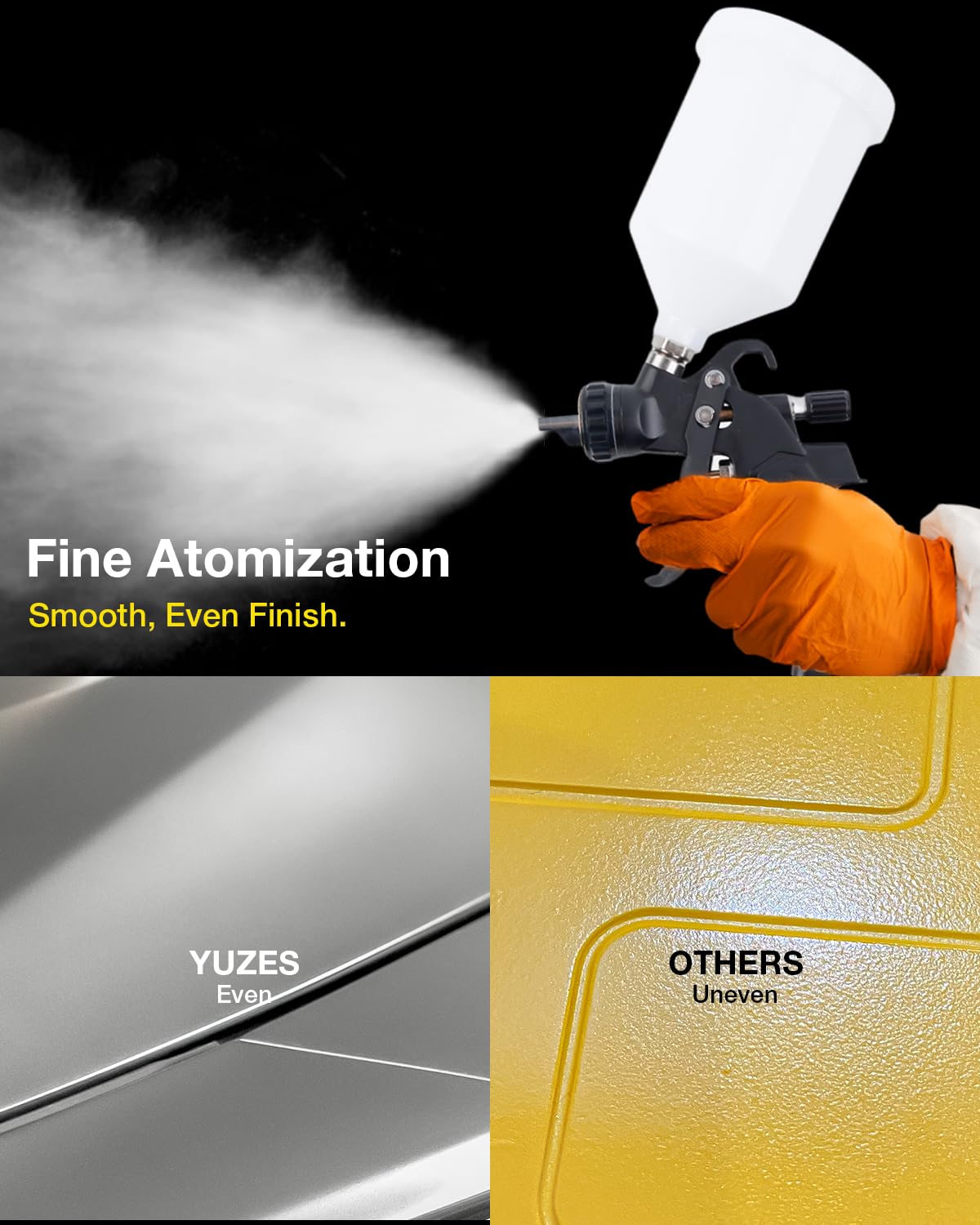 YUZES regulator and filter stabilize airflow and moisture for cleaner results