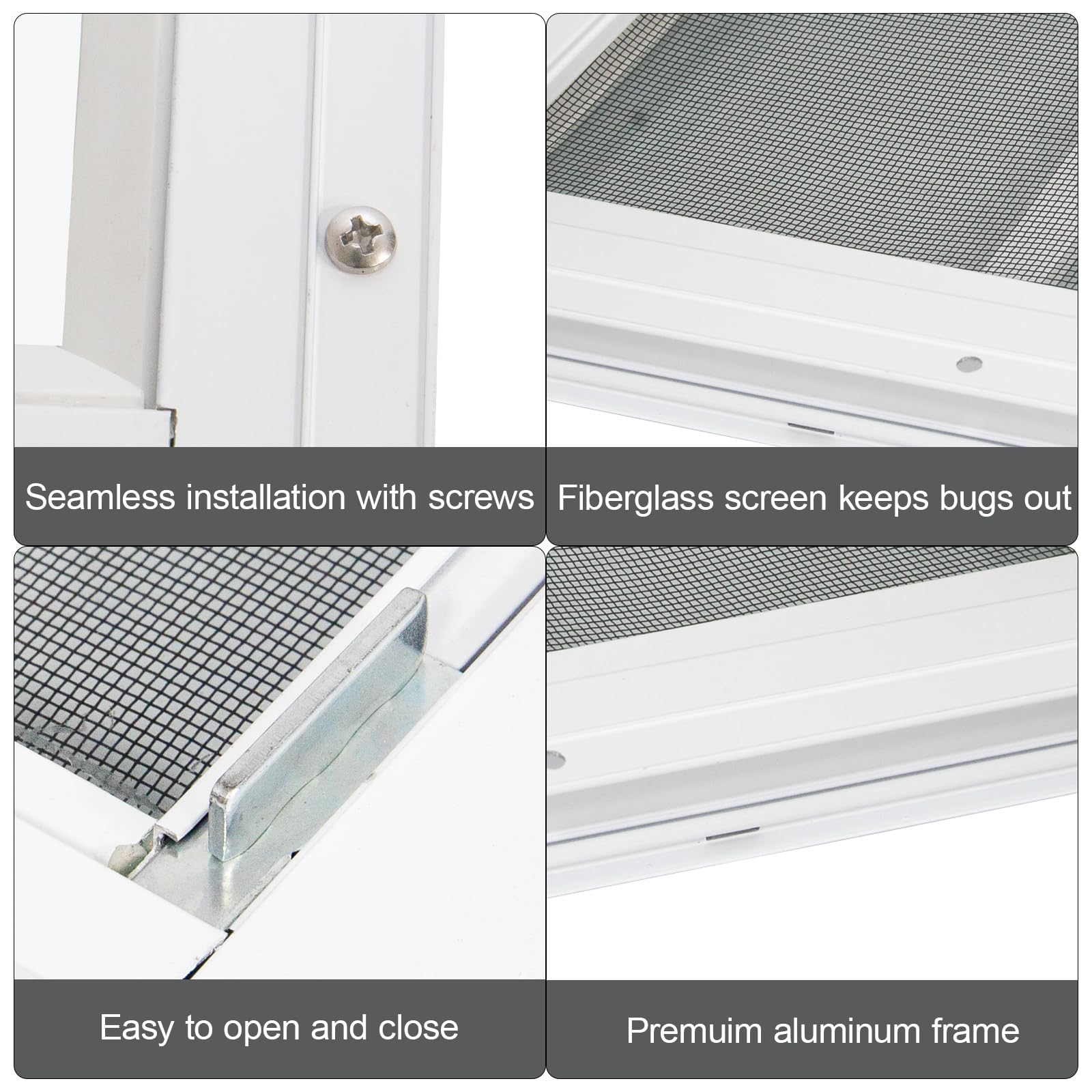 Yuzzy tempered glass and screen combo supports natural light and ventilation.