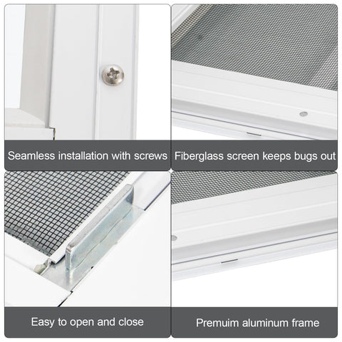 Yuzzy tempered glass and screen combo supports natural light and ventilation.